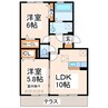 エスペランサNOZOMI 2LDKの間取り
