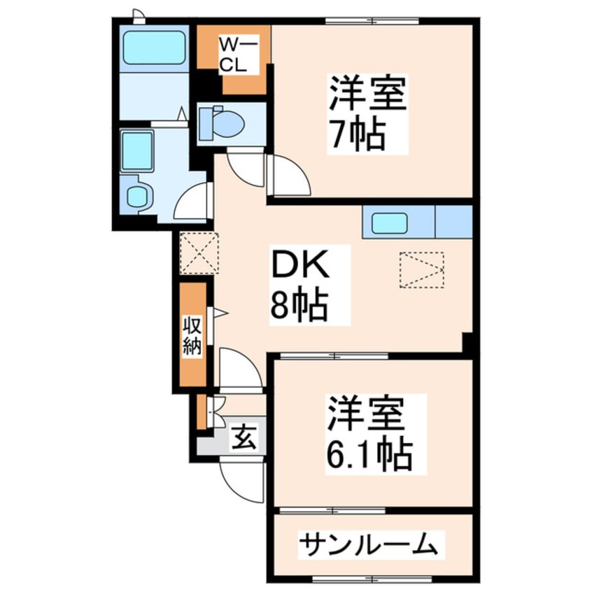 間取図 フォレスタ深川