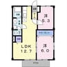 シティハイツ千田Ⅰ・Ⅱ 2LDKの間取り