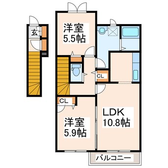 間取図 コンフォート(菊池)