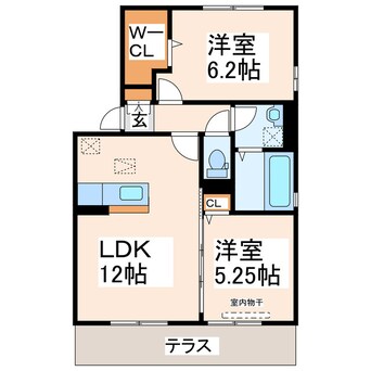 間取図 シャルマン（高森）