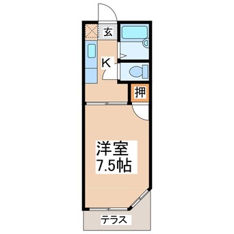 間取図 むさし橋ハイツ