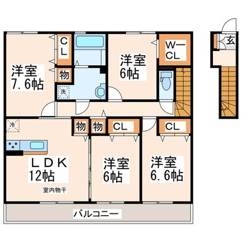 間取図 ラ・フォンテＡＢ