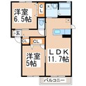 グランデ小山の間取図