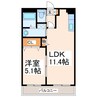 DREAM光の森 1LDKの間取り