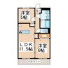 Maison　CHARITE 2LDKの間取り