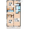 Maison　CHARITE 2LDKの間取り