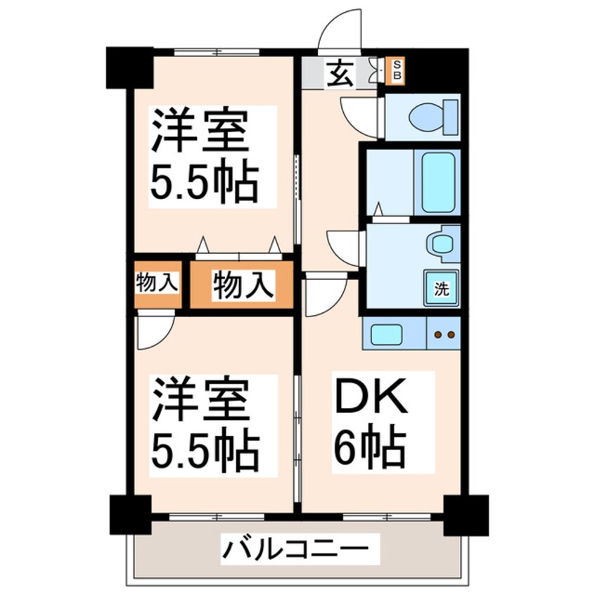 間取図 クイーンズビュー