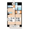 サン・グレース 1LDKの間取り