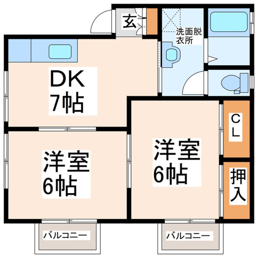 間取図 ア・ムロハイツ