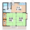 Kハイツ 2DKの間取り