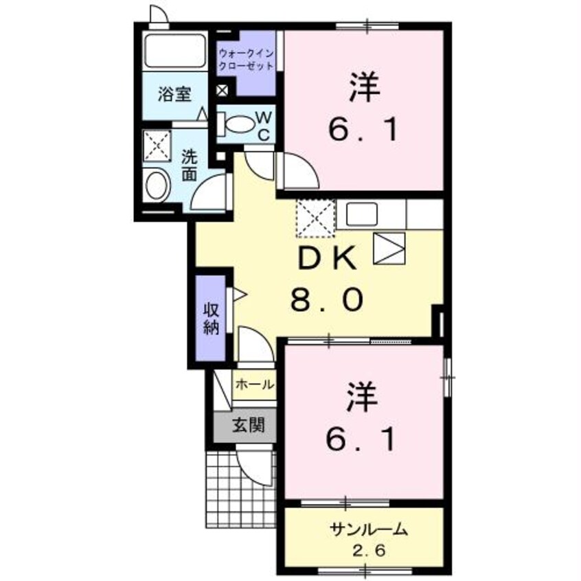 間取図 アビタシオン　ミニヨン