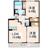 ルミエールハウス 2LDKの間取り