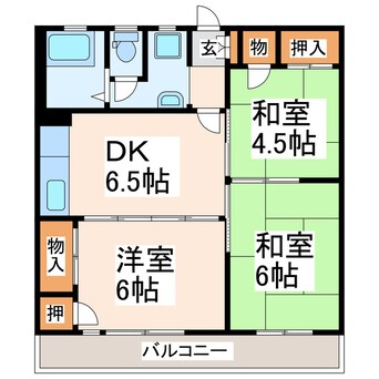 間取図 向陽台ハイツ