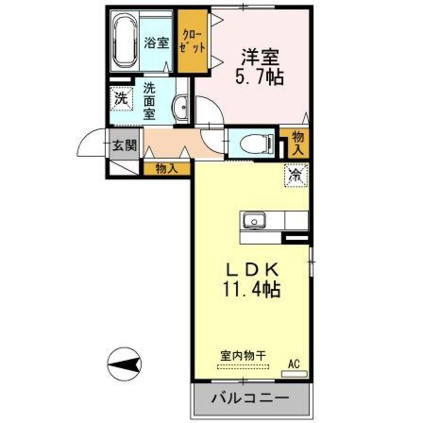間取図 グレイス・Ｋ