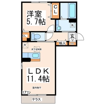 間取図 グレイス・Ｋ