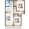 キャニオンナカタ 2LDKの間取り
