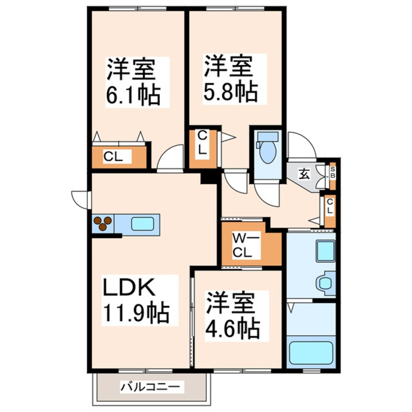 間取図 ガーデンパーク　はなみずき