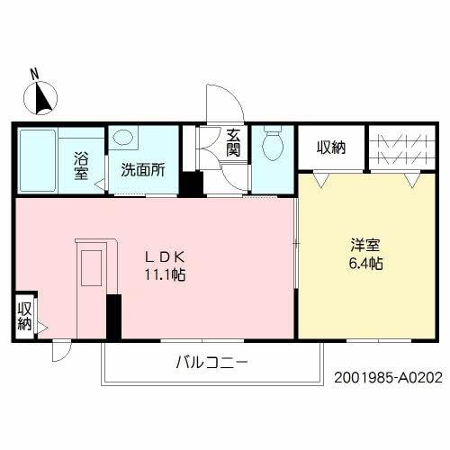 間取り図 サニーヒル杉水Ⅱ
