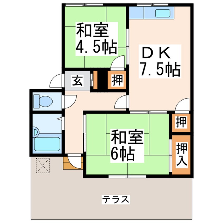 間取図 水上ハイツⅠ