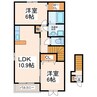 エターナルⅢ 2LDKの間取り