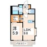 o-heドリュー 1LDKの間取り