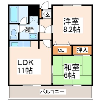 間取図 シャーレン杉並Ⅱ