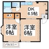 ＴＳハイツⅠ 2DKの間取り