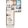 アルページュⅡ 1LDKの間取り