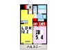 コスモスハウス菊陽 1LDKの間取り