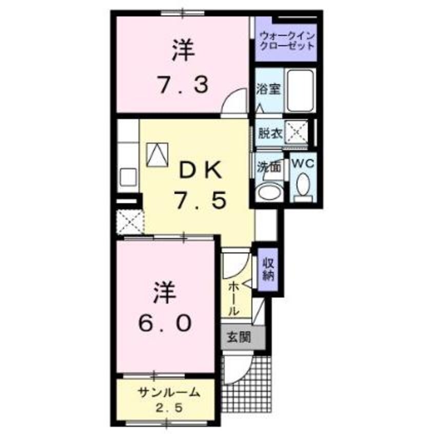 間取図 グリーンリーフＡＢ