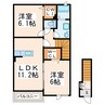 豊肥本線<阿蘇高原線>/肥後大津駅 徒歩12分 2階 築8年 2DKの間取り