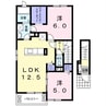 ブロッサムⅠ・Ⅱ 2LDKの間取り