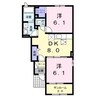 チェリーサイド・M　A・B 2DKの間取り