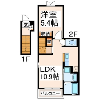 間取図 シャルマン　スカイ