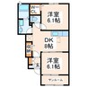 セレノカーサOMIⅣ 2DKの間取り