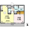 ピラール菊陽　Ⅰ 1LDKの間取り