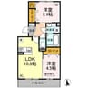 ピラール菊陽　Ⅰ 2LDKの間取り