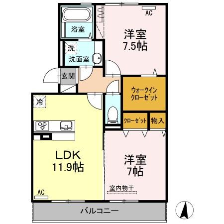 間取り図 パティオ大津