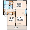 パレオＡ・Ｂの間取図