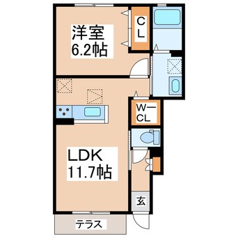 間取図 ハナエールC