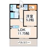 産交バス（熊本市周辺）/託麻団地入口 徒歩5分 3階 築20年 1LDKの間取り