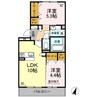 ハイムセラ菊陽Ａ 2LDKの間取り