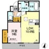 グレイスコートやまが 1LDKの間取り