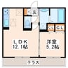 ボナールコート 1LDKの間取り