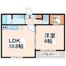 エスポワールⅠ番館（龍田陳内） 1LDKの間取り