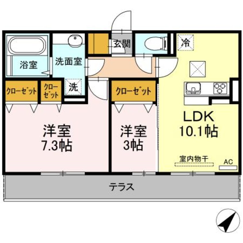 間取図 クレストK