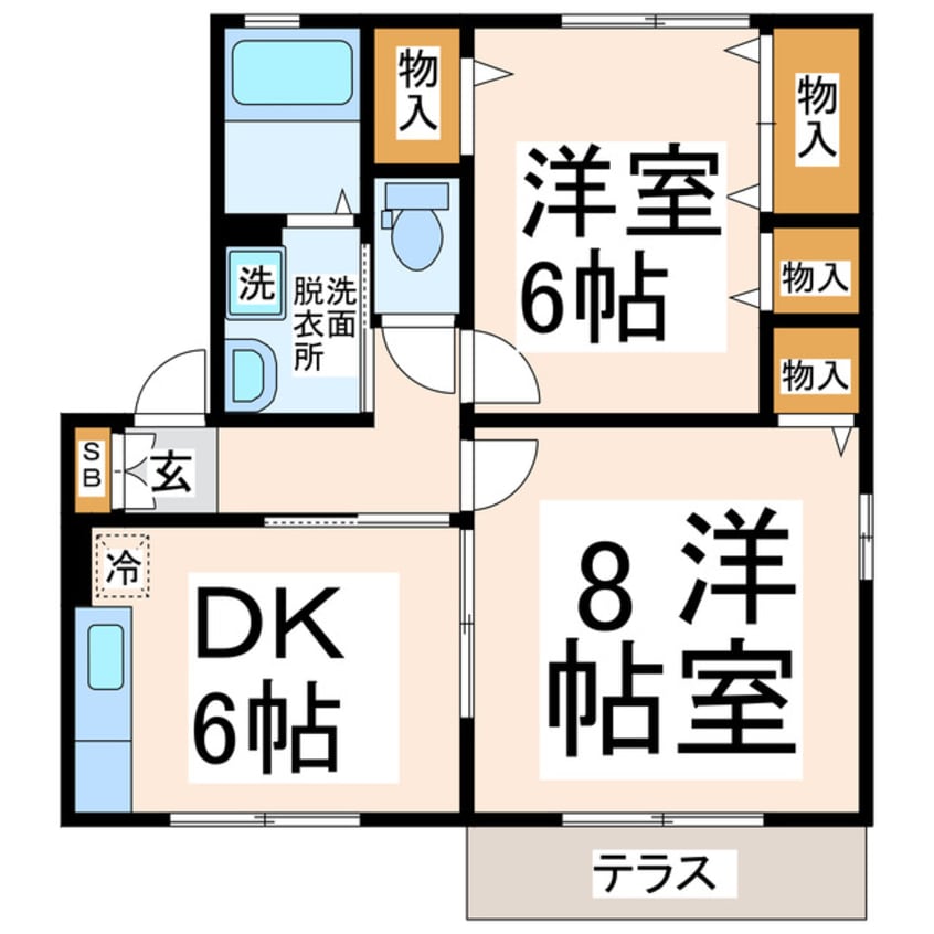 間取図 キャッスルコンフォート