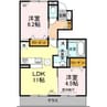 ディアコートやまが 2LDKの間取り