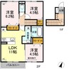 ディアコートやまが 3LDKの間取り